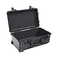 peli 1510 valise à roulettes de protection robuste pour le voyage et l'extérieur, étanche à l'eau et à la poussière ip67, capacité de 27l, fabriquée en allemagne, sans mousse, couleur: noire