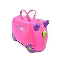 trunki valise à roulettes pour enfants et bagages à main pour enfants : valise à roulettes trixie (rose)