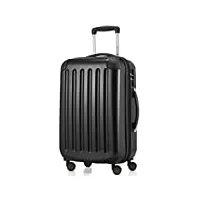 hauptstadtkoffer - alex - bagage à main cabine, trolley rigide, 55 cm, 45 litres,extensible, noir