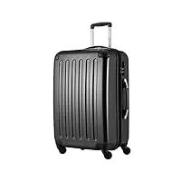 hauptstadtkoffer - alex - bagage rigide valise moyenne, trolley avec 4 roues multidirectionnelles, 65 cm, 74 litres, noir
