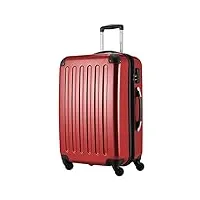 hauptstadtkoffer - alex - bagage rigide valise moyenne, trolley avec 4 roues multidirectionnelles, 65 cm, 74 litres, rouge