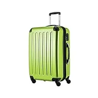 hauptstadtkoffer - alex - bagage rigide valise moyenne, trolley avec 4 roues multidirectionnelles, 65 cm, 74 litres, pomme verte