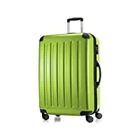 hauptstadtkoffer - alex - bagage rigide valise grande taille, trolley avec 4 roues multidirectionnelles, 75 cm, 119 litres, vert pomme