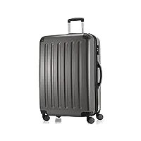 hauptstadtkoffer - alex - bagage rigide valise grande taille, trolley avec 4 roues multidirectionnelles, 75 cm, 119 litres, titan