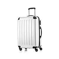 hauptstadtkoffer - alex - bagage rigide valise moyenne, trolley avec 4 roues multidirectionnelles, 65 cm, 74 litres, blanc