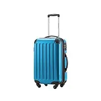 hauptstadtkoffer - alex - bagage à main cabine, trolley rigide, 55 cm, 42 litres, bleu cyan