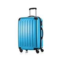hauptstadtkoffer - alex - bagage rigide valise moyenne, trolley avec 4 roues multidirectionnelles, 65 cm, 74 litres, bleu cyan
