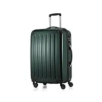 hauptstadtkoffer - alex - bagage rigide valise moyenne, trolley avec 4 roues multidirectionnelles, 65 cm, 74 litres, vert forêt