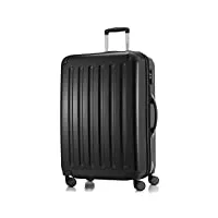 hauptstadtkoffer - alex - valise à coque dure noir brillant, tsa, 75 cm, 119 litres