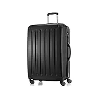 hauptstadtkoffer - alex - bagage rigide valise grande taille, trolley avec 4 roues multidirectionnelles, 75 cm, 119 litres, noir