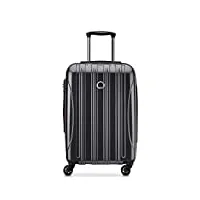 delsey valise à roulettes hélium aérodynamique, titane, carry-on 21 inch, helium aero valise rigide extensible avec roulettes pivotantes