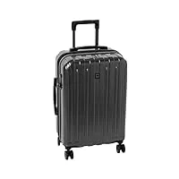 delsey valise à hélium en titane valise à roulettes métallique, graphite, taille unique