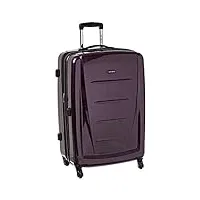 samsonite winfield 2 bagages rigides extensibles avec roulettes pivotantes, violet (violet) - 56846-1717