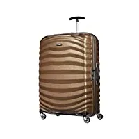 samsonite lite-shock - spinner l valise, 75 cm, 98,5 l, marron (sand)