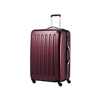 hauptstadtkoffer - alex - bagage rigide valise grande taille, trolley avec 4 roues multidirectionnelles, 75 cm, 119 litres, extensible,bordeaux
