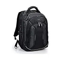 port designs melbourne sac à dos voyageur pour ordinateur portable pc 25 litres etanche anti data hacking rfid 15.6 pouces noir