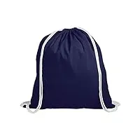 ebuygb lot de 10 sacs à dos en coton avec cordon de serrage pour enfant bleu