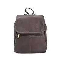 royce leather sac à dos de voyage unisexe de luxe fabriqué à la main en cuir véritable colombien pour ordinateur portable, marron (marron) - 674-cafe-vl