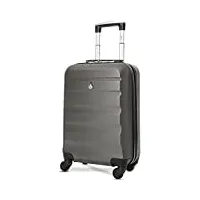 aerolite valise cabine 55x35x20cm abs bagage cabine bagage à main valise 34l rigide légere à 4 roulettes, pour ryanair, easyjet, air france, lufthansa, jet2 et plus, 55cm, garantie de 5 ans