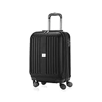 hauptstadtkoffer - x-berg - bagage à main robuste avec compartiment pour ordinateur portable, abs, 55 cm, 42 l, noir