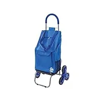 chariot dolly pour monter trottoirs, bleu provisions pliable chariot condo appartement