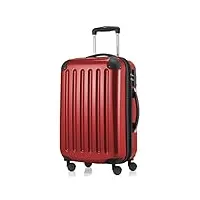 hauptstadtkoffer - alex - bagage à main cabine, trolley rigide extensible, tsa, 55 cm, 42 litres, rouge