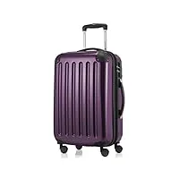 hauptstadtkoffer - alex – bagage à main cabine extensible, carry on trolley pour avion, tsa, 55 cm, 42 litres, violet
