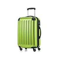 hauptstadtkoffer - alex - bagage à main cabine, trolley rigide extensible, tsa, 55 cm, 42 litres, vert pomme