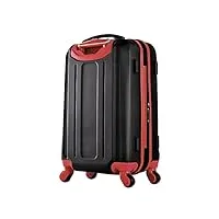 olympia apache ii valise cabine 53,3 cm, noir/rouge (rouge) - hf-1921-b-bk+rd