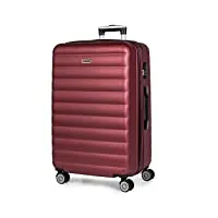 itaca - valise grande taille. grande valise rigide 4 roulettes - valise grande taille xxl ultra légère - valise de voyage. combinaison verrouillage 71270, grenade