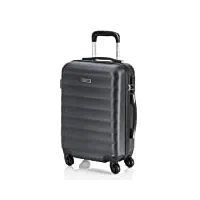 itaca - bagage cabine 55x35x25 et valise cabine 55x35x25, pratiques pour voyages - valise, valise cabine, valise grande taille 71250, anthracite
