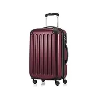 hauptstadtkoffer - alex - bagage à main rigide, valise cabine, 4 roues doubles, 55 cm, 42 litres, bourgogne