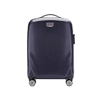 wittchen pc ultra light bagages à main valise trolley valise de voyage valise cabine en polycarbonate quatre roulettes serrure à combinaison tsa manche télescopique en aluminium taille s bleu foncé