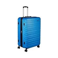 amazon basics valise de voyage à roulettes pivotantes, bleu clair, 78 cm