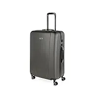 itaca - valise grande taille. grande valise rigide 4 roulettes - valise grande taille xxl ultra légère - valise de voyage. combinaison verrouillage 71170, anthracite