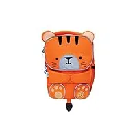 trunki sac à dos - cartable haute visibilité pour enfants - toddlepak tipu le tigre (orange)