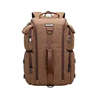 witzman sac à dos vintage en toile pour homme - sac de voyage pour ordinateur portable
