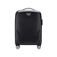 wittchen pc ultra light bagages à main valise trolley valise de voyage valise cabine en polycarbonate quatre roulettes serrure à combinaison tsa manche télescopique en aluminium taille s noir