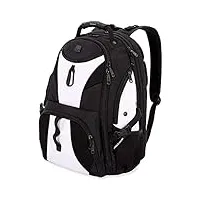 swissgear travel gear 1900 scansmart tsa sac à dos pour ordinateur portable – 48,3 cm, noir/blanc (noir) - 1900204418