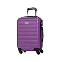 itaca - bagage cabine 55x35x25 et valise cabine 55x35x25, pratiques pour voyages - valise, valise cabine, valise grande taille 71250, violet