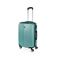 itaca - valise moyenne, valises rigides, valise rigide, valise semaine pour tout voyage, valise soute de luxe t71560, bleu verdâtre