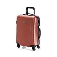 itaca - bagage cabine 55x35x25 et valise cabine 55x35x25, pratiques pour voyages - valise, valise cabine, valise grande taille 71150, corail-anthracite