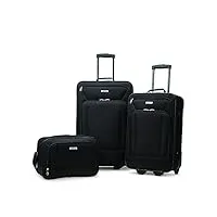 american tourister fieldbrook xlt valise droite souple, noir (noir) - 922881041