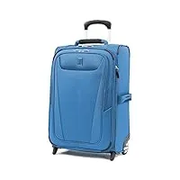 travelpro maxlite 5 valise de cabine extensible 55,9 cm, bleu azur, carry-on 22-inch, maxlite 5 softside valise verticale légère et extensible