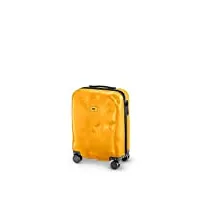 crash baggage - icon cabin, valise rigide en polycarbonate, bagage à main, trolley dimensions 55 x 40 x 22 cm, capacité 35 litres, couleur jaune