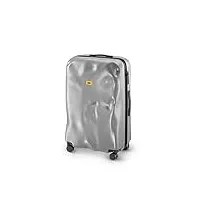 crash baggage - icon large, valise rigide en polycarbonate, grand bagage, trolley dimensions 79 x 50 x 30 cm, capacité 99 litres, couleur argent