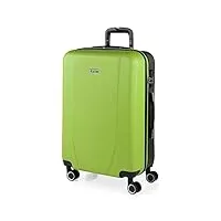 itaca - valise moyenne, valises rigides, valise rigide, valise semaine pour tout voyage, valise soute de luxe 71160, pistache-anthracite