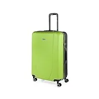 itaca - valise grande taille. grande valise rigide 4 roulettes - valise grande taille xxl ultra légère - valise de voyage. combinaison verrouillage 71170, pistache-anthracite