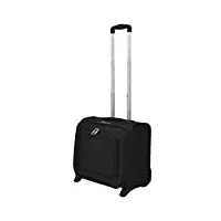 vidaxl valise de pilote noir valise bagage cabine à roulettes voyage vacances