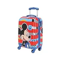 disney topolino d97771 valise pour enfants, 55 cm, 33 litres, multicolore